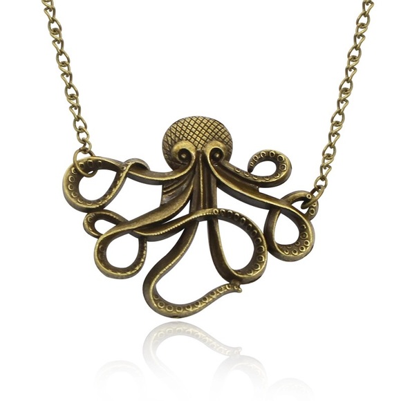 🔥Steampunk Octopus necklace. Antique silver color - Picture 4 of 6